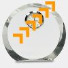 [CRY169] 4.5" Round Crystal Clock Thumbnail