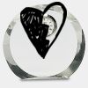 [CRY169] 4.5" Round Crystal Clock Thumbnail
