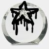 [CRY169] 4.5" Round Crystal Clock Thumbnail