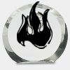 [CRY169] 4.5" Round Crystal Clock Thumbnail