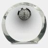 [CRY169] 4.5" Round Crystal Clock Thumbnail