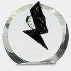[CRY169] 4.5" Round Crystal Clock Thumbnail
