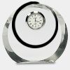 [CRY169] 4.5" Round Crystal Clock Thumbnail