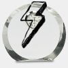 [CRY169] 4.5" Round Crystal Clock Thumbnail