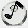 [CRY169] 4.5" Round Crystal Clock Thumbnail