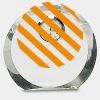 [CRY169] 4.5" Round Crystal Clock Thumbnail