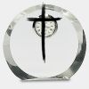 [CRY169] 4.5" Round Crystal Clock Thumbnail