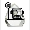 [CRY170] 5.5" Crystal Arch Clock Thumbnail