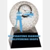 [CRY6101L] 5" Crystal Golf Ball Clock Thumbnail