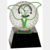[CRY6101L] 5" Crystal Golf Ball Clock Thumbnail