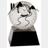 [CRY6101L] 5" Crystal Golf Ball Clock Thumbnail