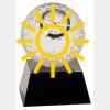 [CRY6101L] 5" Crystal Golf Ball Clock Thumbnail