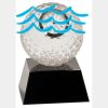 [CRY6101L] 5" Crystal Golf Ball Clock Thumbnail