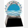 [CRY6101L] 5" Crystal Golf Ball Clock Thumbnail