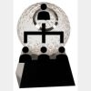 [CRY6101L] 5" Crystal Golf Ball Clock Thumbnail