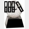 [CRY6101L] 5" Crystal Golf Ball Clock Thumbnail