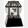 [CRY6101L] 5" Crystal Golf Ball Clock Thumbnail