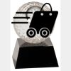 [CRY6101L] 5" Crystal Golf Ball Clock Thumbnail