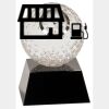 [CRY6101L] 5" Crystal Golf Ball Clock Thumbnail