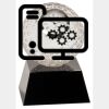 [CRY6101L] 5" Crystal Golf Ball Clock Thumbnail
