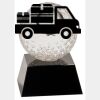 [CRY6101L] 5" Crystal Golf Ball Clock Thumbnail