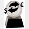 [CRY6101L] 5" Crystal Golf Ball Clock Thumbnail