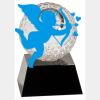 [CRY6101L] 5" Crystal Golf Ball Clock Thumbnail