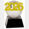 [CRY6101L] 5" Crystal Golf Ball Clock Thumbnail