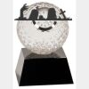 [CRY6101L] 5" Crystal Golf Ball Clock Thumbnail