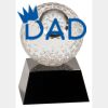 [CRY6101L] 5" Crystal Golf Ball Clock Thumbnail