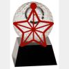 [CRY6101L] 5" Crystal Golf Ball Clock Thumbnail