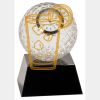 [CRY6101L] 5" Crystal Golf Ball Clock Thumbnail