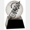 [CRY6101L] 5" Crystal Golf Ball Clock Thumbnail
