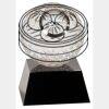 [CRY6101L] 5" Crystal Golf Ball Clock Thumbnail
