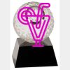 [CRY6101L] 5" Crystal Golf Ball Clock Thumbnail