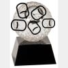 [CRY6101L] 5" Crystal Golf Ball Clock Thumbnail