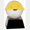 [CRY6101L] 5" Crystal Golf Ball Clock Thumbnail