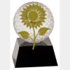 [CRY6101L] 5" Crystal Golf Ball Clock Thumbnail
