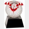 [CRY6101L] 5" Crystal Golf Ball Clock Thumbnail
