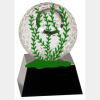 [CRY6101L] 5" Crystal Golf Ball Clock Thumbnail