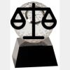 [CRY6101L] 5" Crystal Golf Ball Clock Thumbnail
