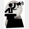[CRY6101L] 5" Crystal Golf Ball Clock Thumbnail