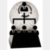 [CRY6101L] 5" Crystal Golf Ball Clock Thumbnail