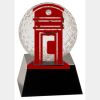 [CRY6101L] 5" Crystal Golf Ball Clock Thumbnail