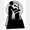 [CRY6101L] 5" Crystal Golf Ball Clock Thumbnail