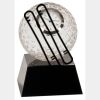 [CRY6101L] 5" Crystal Golf Ball Clock Thumbnail