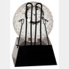 [CRY6101L] 5" Crystal Golf Ball Clock Thumbnail