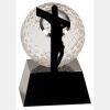 [CRY6101L] 5" Crystal Golf Ball Clock Thumbnail