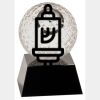 [CRY6101L] 5" Crystal Golf Ball Clock Thumbnail