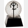 [CRY6101L] 5" Crystal Golf Ball Clock Thumbnail